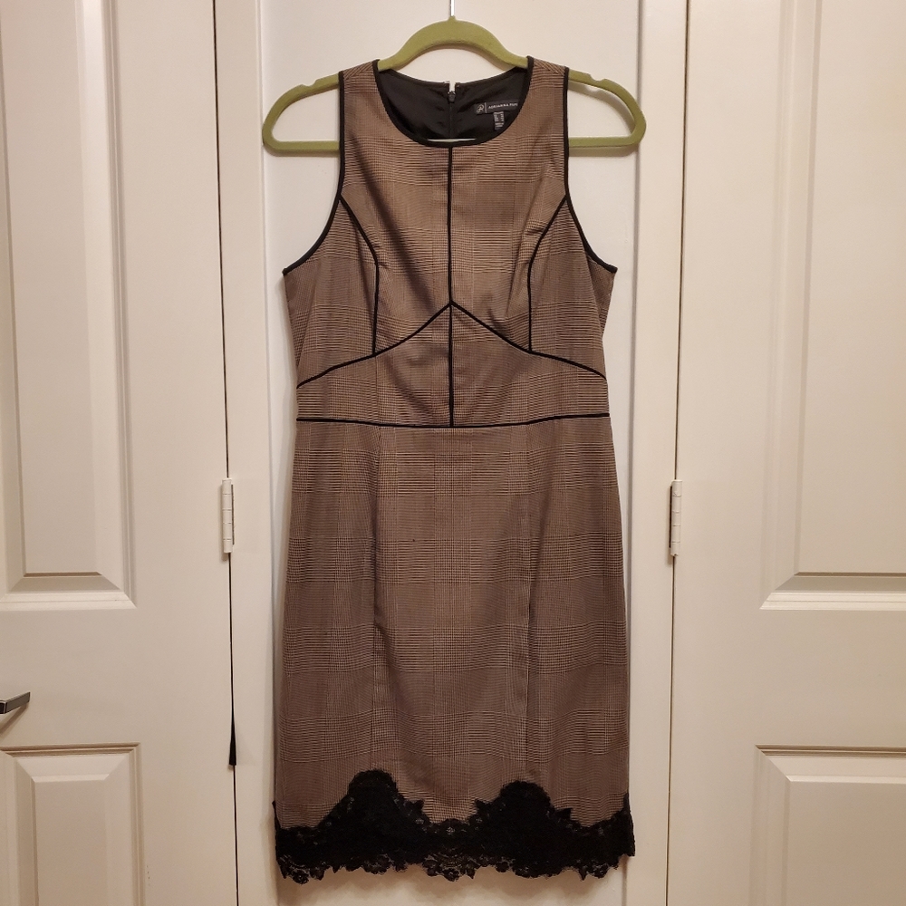 Adrianna Papell gorgeous sheath dress with lace size10